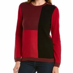 Cheapest 😍 women Jones New York Colorblock Sweater 🧨