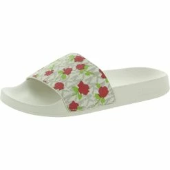 Coupon 😉 MICHAEL Michael Kors Gilmore 👩 Womens Floral Print Slip On Slide 🩴 Sandals 🛒