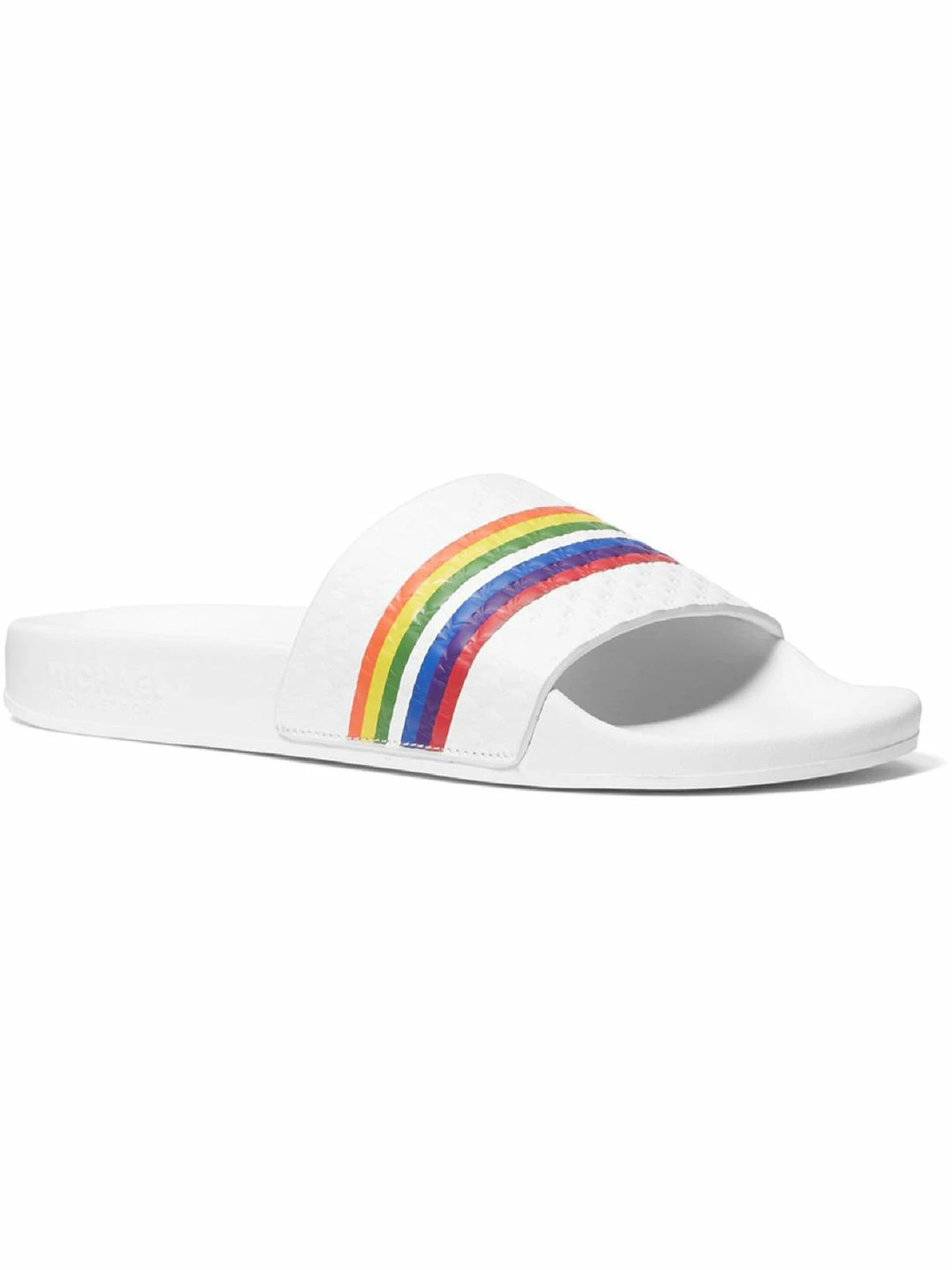 Cheapest ๐ MICHAEL Michael Kors ๐ฉ Womens Leather Rainbow Pool Slides ๐ 3 Cheapest ๐ MICHAEL Michael Kors ๐ฉ Womens Leather Rainbow Pool Slides ๐