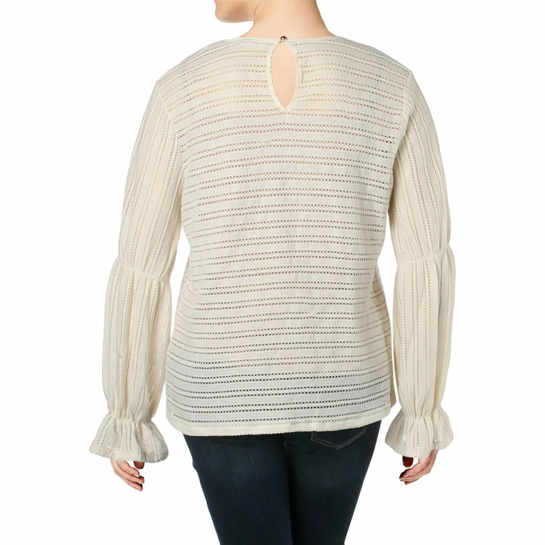 Flash Sale ๐ MICHAEL Michael Kors ๐ฉ Womens Long Sleeves Lace Overlay ๐ Dress Top ๐ 4 Flash Sale ๐ MICHAEL Michael Kors ๐ฉ Womens Long Sleeves Lace Overlay ๐ Dress Top ๐ - Image 2