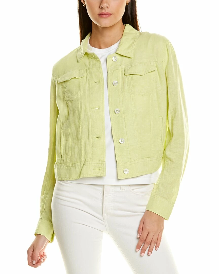 Budget ๐ women Jones New York Cross-Dye Linen-Blend Trucker Jacket ๐ 3 Budget ๐ women Jones New York Cross-Dye Linen-Blend Trucker Jacket ๐