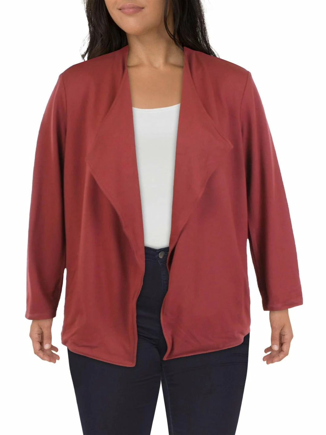 Wholesale ๐ฅฐ Jones New York Plus ๐ฉ Womens Open-Front Wing-Lapel Cardigan Sweater ๐คฉ 3 Wholesale ๐ฅฐ Jones New York Plus ๐ฉ Womens Open-Front Wing-Lapel Cardigan Sweater ๐คฉ