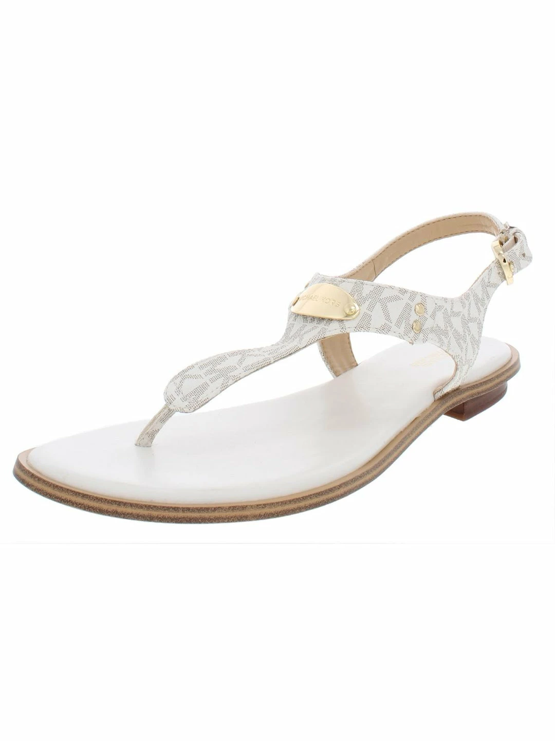 Deals ๐ MICHAEL Michael Kors MK Plate ๐ฉ Womens Leather Ankle Strap Thong ๐ฉด Sandals โ๏ธ 8 Deals ๐ MICHAEL Michael Kors MK Plate ๐ฉ Womens Leather Ankle Strap Thong ๐ฉด Sandals โ๏ธ - Image 6