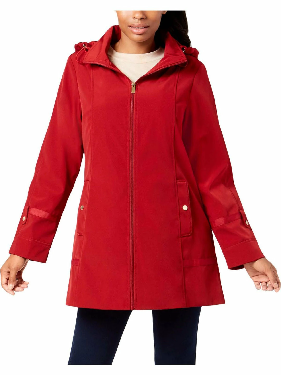 Discount ๐งจ Jones New York ๐ฉ Womens Hooded Midi Raincoat โ 4 Discount ๐งจ Jones New York ๐ฉ Womens Hooded Midi Raincoat โ - Image 2