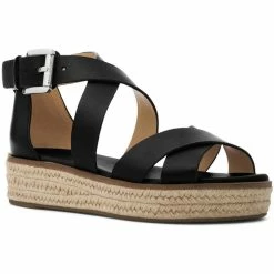 New 🧨 MICHAEL Michael Kors Darby 👩 Womens Leather Espadrilles ❤️