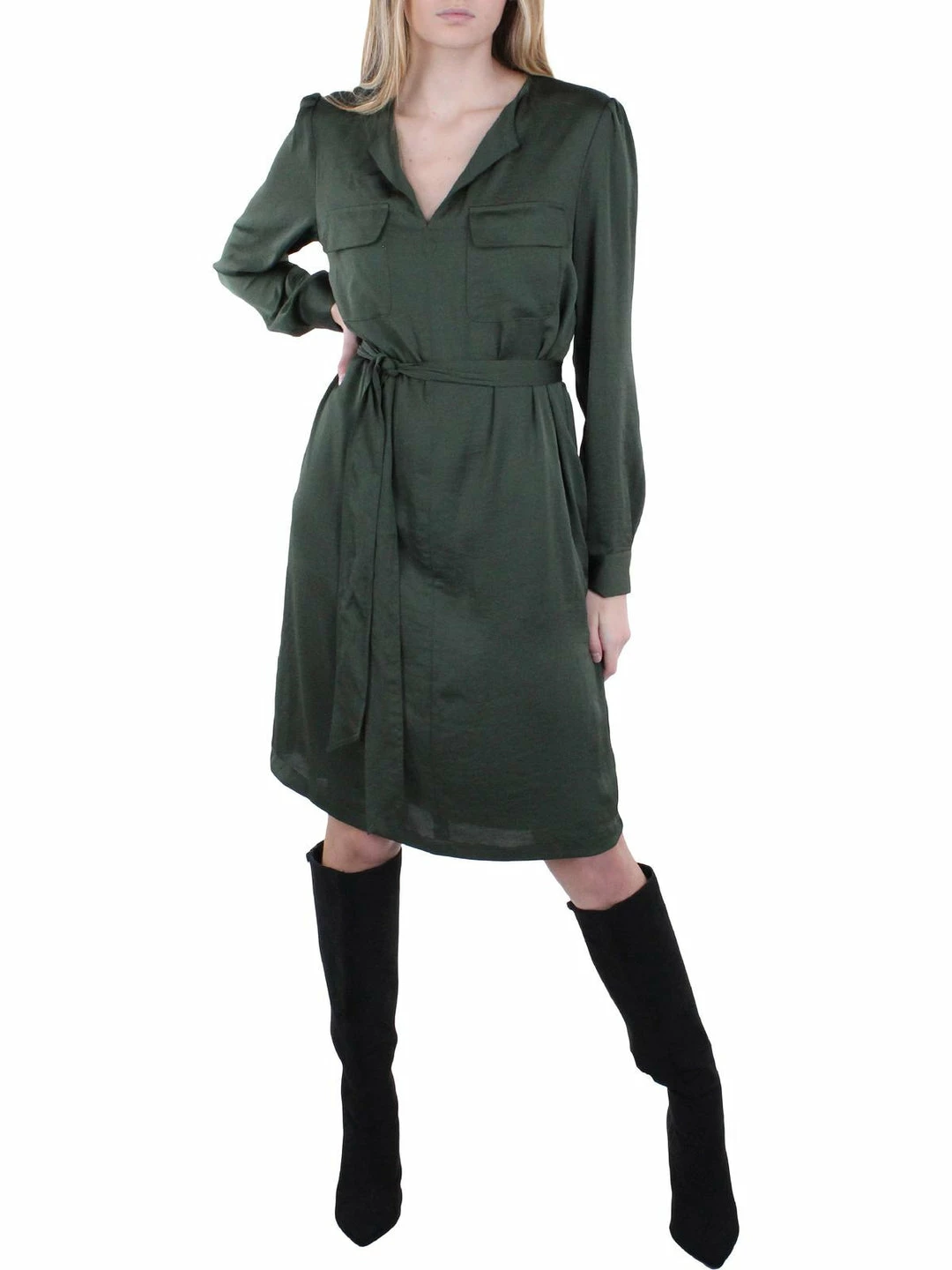 Wholesale ๐ Jones New York ๐ฉ Womens Satin Long Sleeves ๐ Shirtdress ๐ฏ 3 Wholesale ๐ Jones New York ๐ฉ Womens Satin Long Sleeves ๐ Shirtdress ๐ฏ