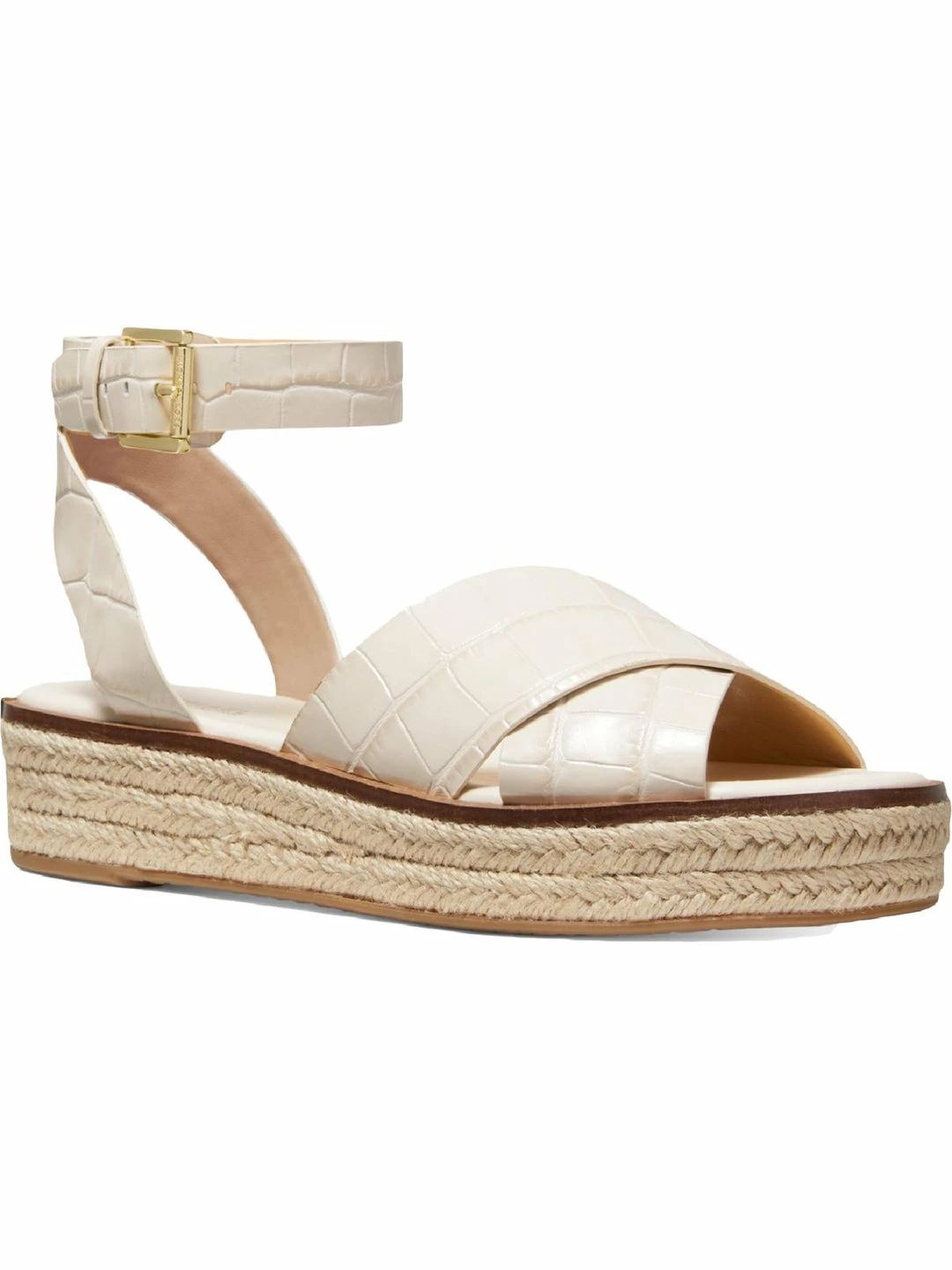 Buy ๐ MICHAEL Michael Kors Abbott ๐ฉ Womens Leather Ankle Strap Wedge ๐ฉด Sandals โจ 3 Buy ๐ MICHAEL Michael Kors Abbott ๐ฉ Womens Leather Ankle Strap Wedge ๐ฉด Sandals โจ