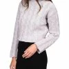 Cheap 🥰 MICHAEL Michael Kors 👩 Womens Merino Wool Cable Knit Mock Turtleneck Sweater ⭐