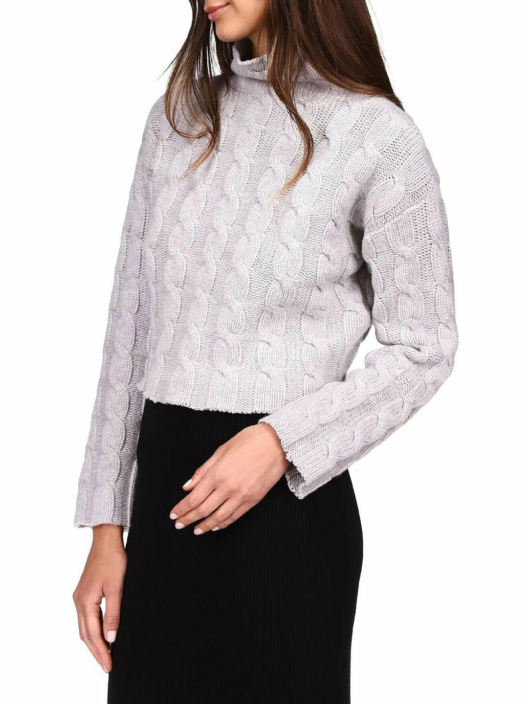 Cheap ๐ฅฐ MICHAEL Michael Kors ๐ฉ Womens Merino Wool Cable Knit Mock Turtleneck Sweater โญ 3 Cheap ๐ฅฐ MICHAEL Michael Kors ๐ฉ Womens Merino Wool Cable Knit Mock Turtleneck Sweater โญ