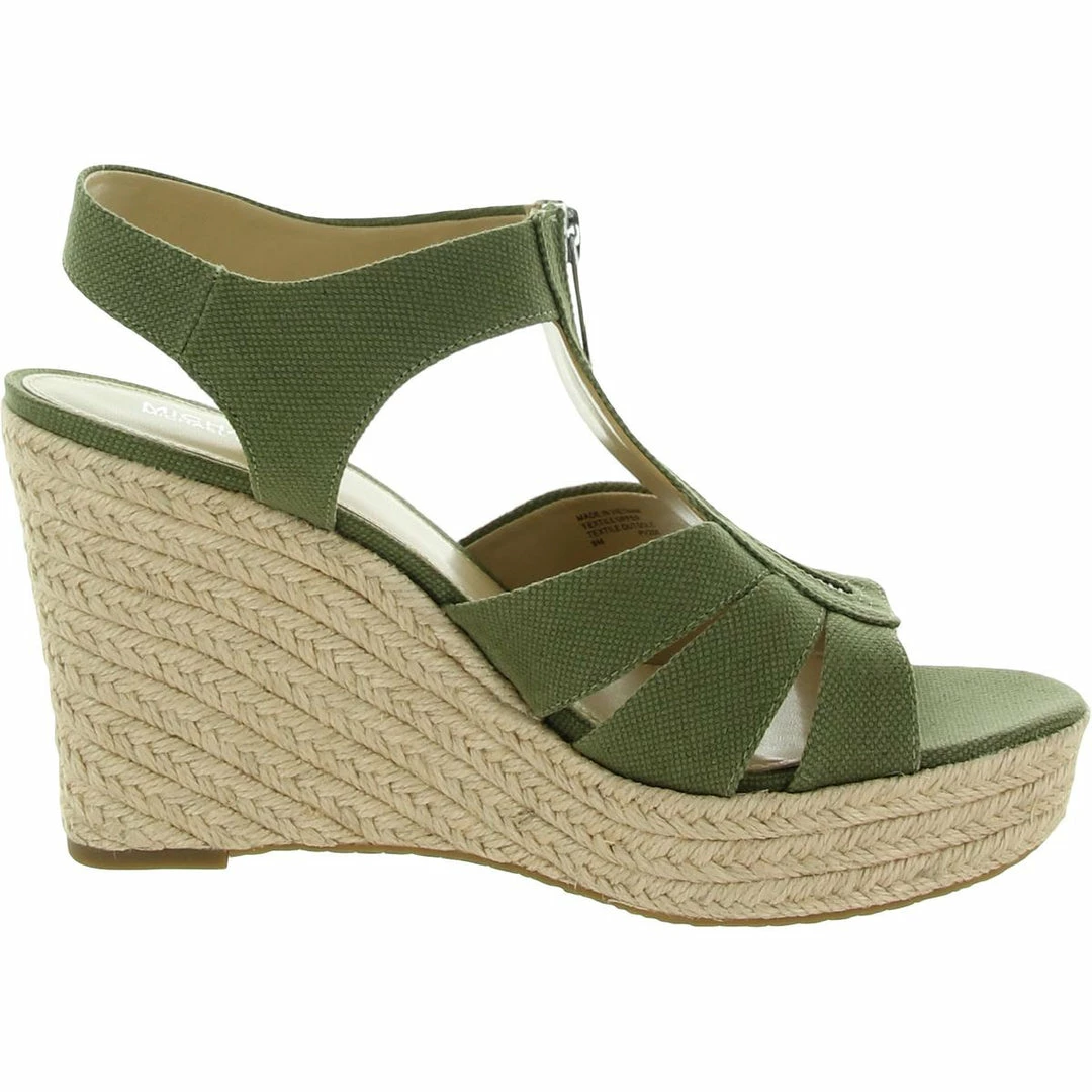 Best deal โ MICHAEL Michael Kors Berkley ๐ฉ Womens Canvas Slingback Wedge ๐ฉด Sandals ๐ 4 Best deal โ MICHAEL Michael Kors Berkley ๐ฉ Womens Canvas Slingback Wedge ๐ฉด Sandals ๐ - Image 2
