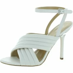 Cheapest ๐ MICHAEL Michael Kors Royce ๐ฉ Womens Leather Open Toe Heel ๐ฉด Sandals โ