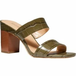 Best Pirce ๐ฏ MICHAEL Michael Kors Glenda ๐ฉ Womens Leather Embossed Heel ๐ฉด Sandals ๐ฅ