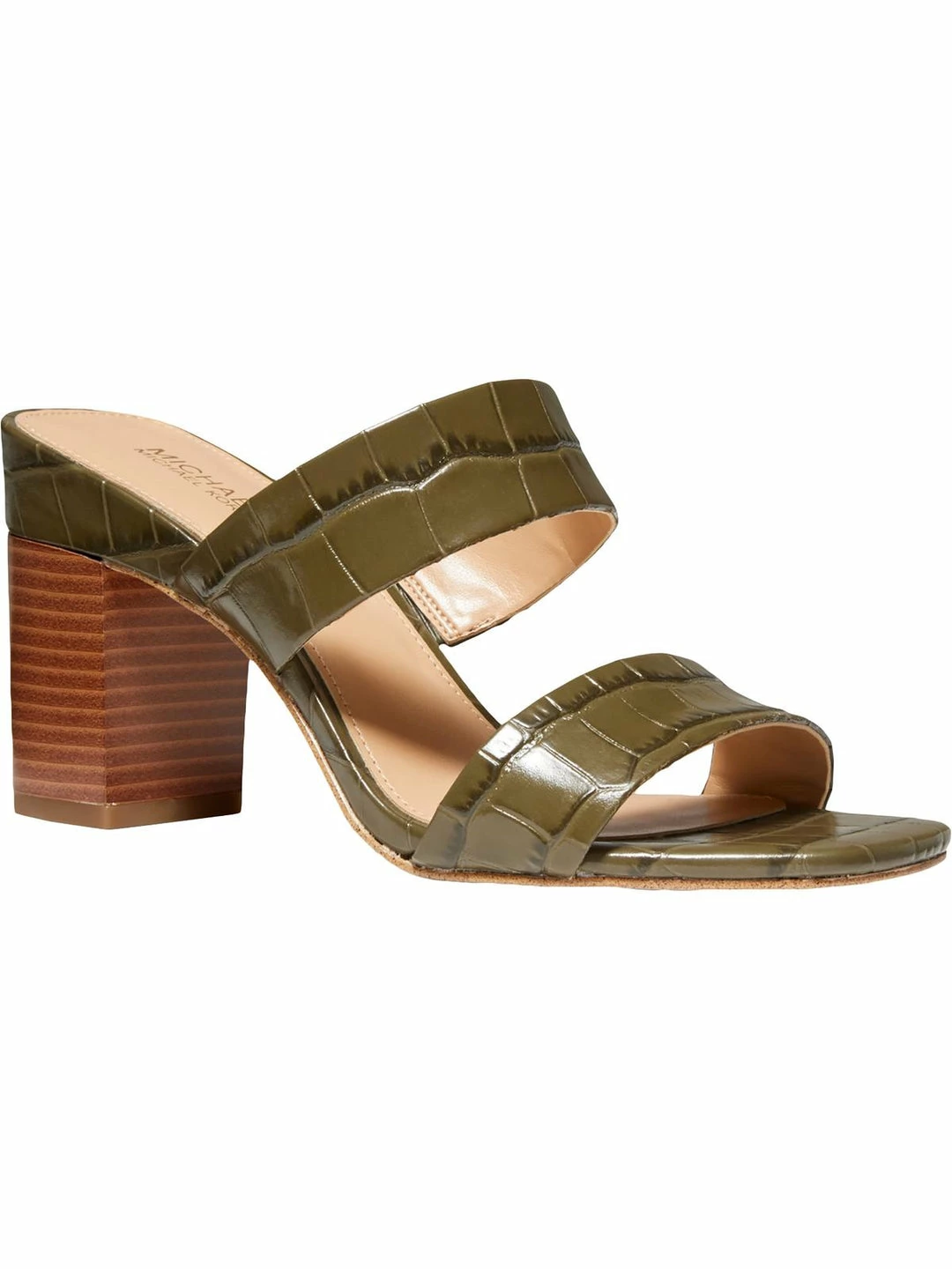 Best Pirce ๐ฏ MICHAEL Michael Kors Glenda ๐ฉ Womens Leather Embossed Heel ๐ฉด Sandals ๐ฅ 3 Best Pirce ๐ฏ MICHAEL Michael Kors Glenda ๐ฉ Womens Leather Embossed Heel ๐ฉด Sandals ๐ฅ