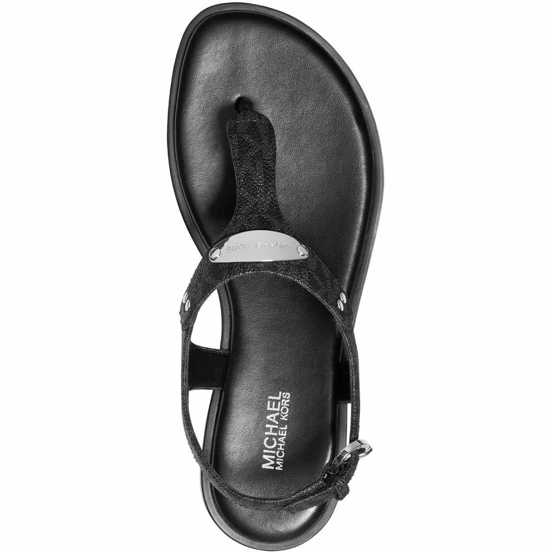 Deals ๐ MICHAEL Michael Kors MK Plate ๐ฉ Womens Leather Ankle Strap Thong ๐ฉด Sandals โ๏ธ 5 Deals ๐ MICHAEL Michael Kors MK Plate ๐ฉ Womens Leather Ankle Strap Thong ๐ฉด Sandals โ๏ธ - Image 3