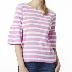 Promo 😉 Jones New York 👩 Womens Knit Striped Blouse 👏