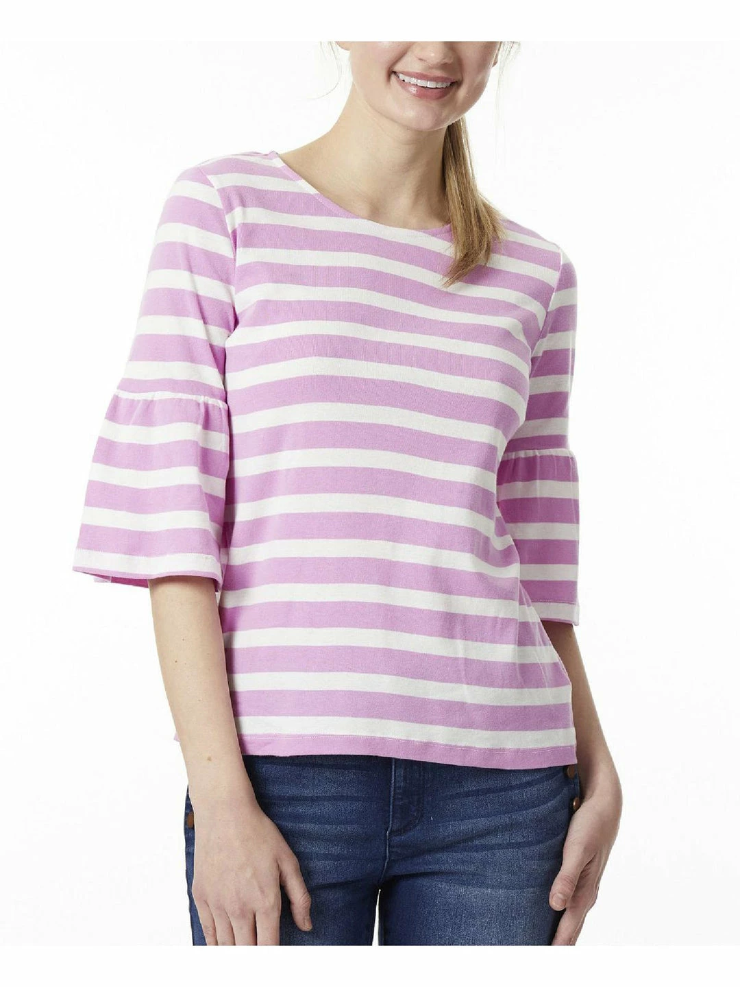 Promo ๐ Jones New York ๐ฉ Womens Knit Striped Blouse ๐ 3 Promo ๐ Jones New York ๐ฉ Womens Knit Striped Blouse ๐