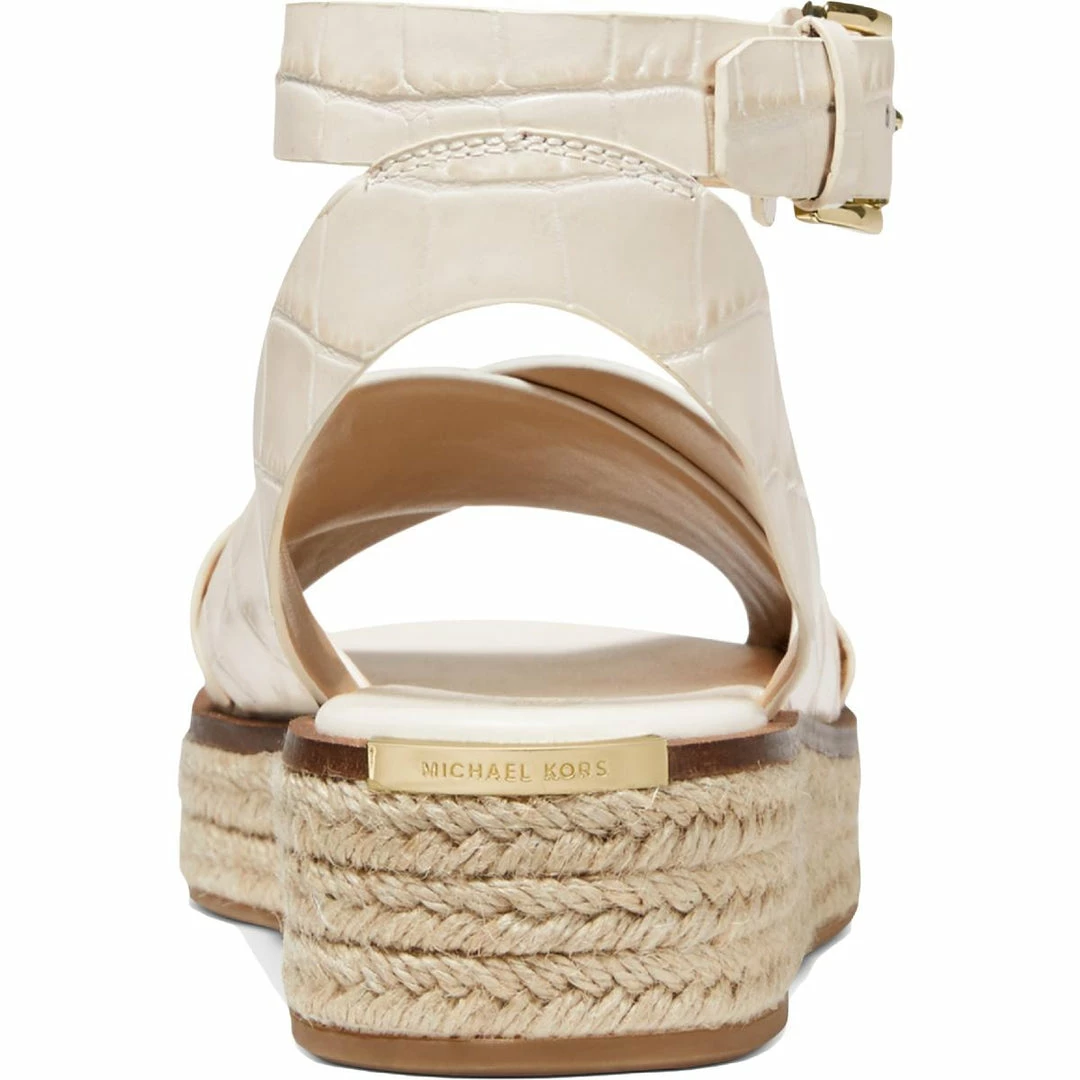 Buy ๐ MICHAEL Michael Kors Abbott ๐ฉ Womens Leather Ankle Strap Wedge ๐ฉด Sandals โจ 4 Buy ๐ MICHAEL Michael Kors Abbott ๐ฉ Womens Leather Ankle Strap Wedge ๐ฉด Sandals โจ - Image 2