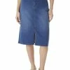 Cheapest ✨ Jones New York Lexington 👩 Womens Front-Slit Denim Denim 👗 Skirt ❤️