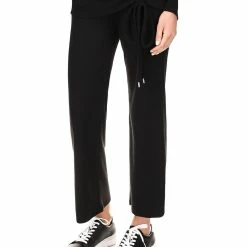 Best Pirce 👍 MICHAEL Michael Kors 👩 Womens Ribbed Knit Pocket Flared Pants 🥰