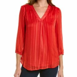 Promo 💯 women Jones New York Stella Satin Blouse 👍