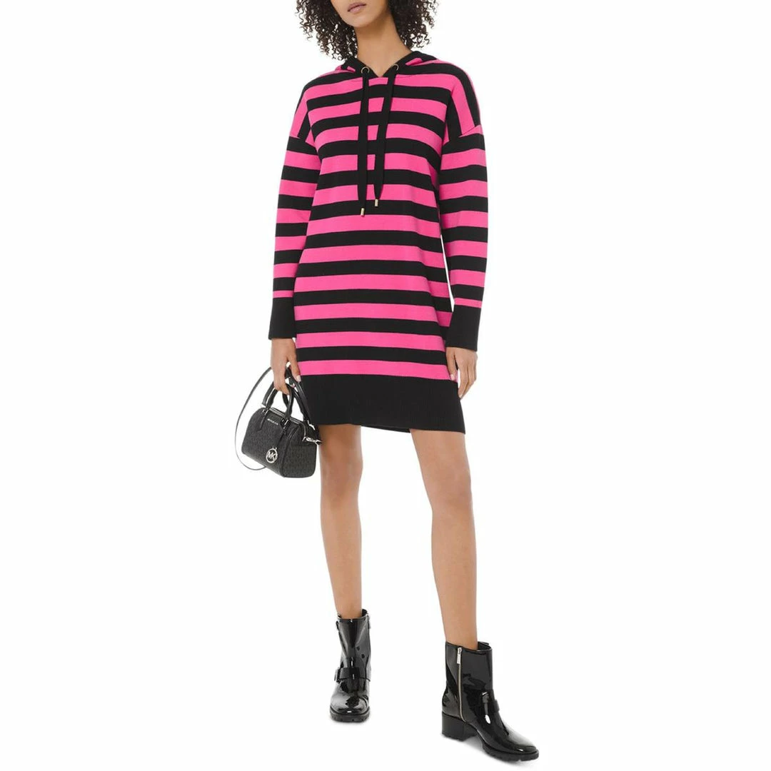 Promo π€© MICHAEL Michael Kors π© Womens Striped Short Sweaterdress 𧨠3 Promo π€© MICHAEL Michael Kors π© Womens Striped Short Sweaterdress 𧨠- Image 2