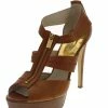 Wholesale 🎁 MICHAEL Michael Kors Berkley 👩 Womens Leather Strappy Platforms 😍