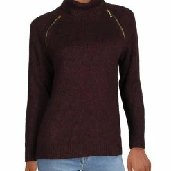 Hot Sale ๐ฅ MICHAEL Michael Kors ๐ฉ Womens Marled Raglan Turtleneck Sweater ๐