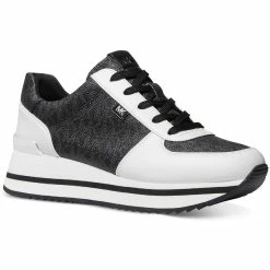 New ๐ MICHAEL Michael Kors Monique Trainer ๐ฉ Womens Faux Leather Lifestyle Casual and Fashion ๐ Sneakers โ