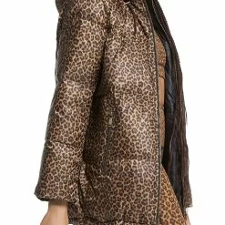 New ๐ MICHAEL Michael Kors ๐ฉ Womens Cheetah Reversible Puffer Jacket ๐
