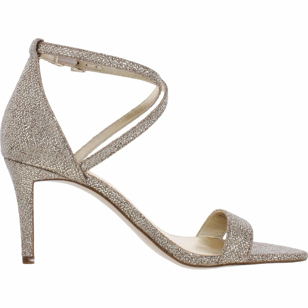 Hot Sale ✨ MICHAEL Michael Kors Ava 👩 Womens Metallic Pumps Evening 🩴 Sandals 😍 4 Hot Sale ✨ MICHAEL Michael Kors Ava 👩 Womens Metallic Pumps Evening 🩴 Sandals 😍 - Image 2
