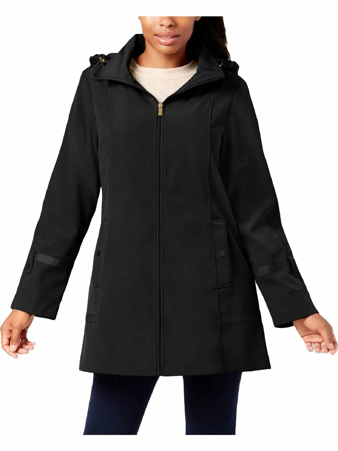 Discount ๐งจ Jones New York ๐ฉ Womens Hooded Midi Raincoat โ 3 Discount ๐งจ Jones New York ๐ฉ Womens Hooded Midi Raincoat โ