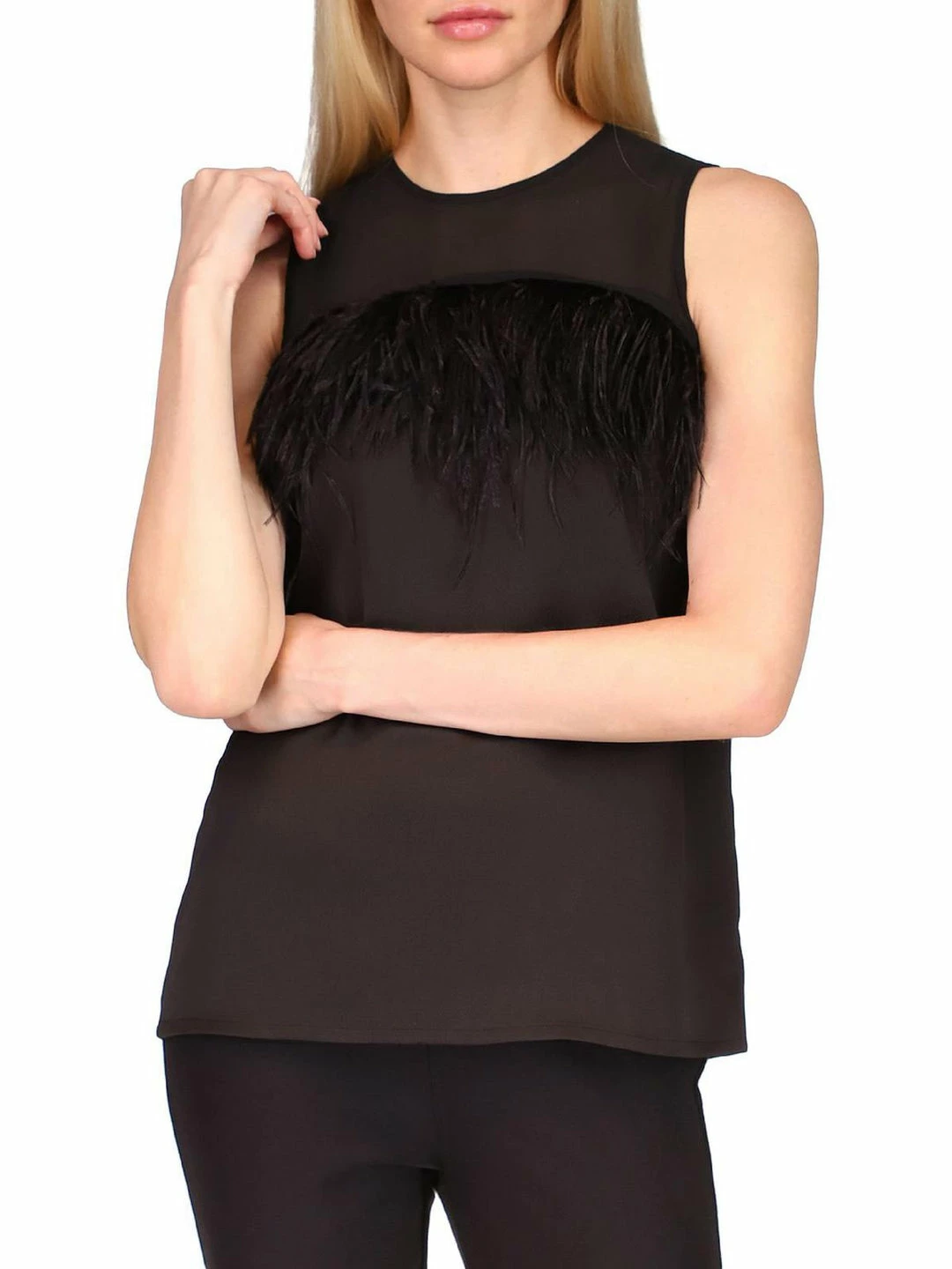 Discount โ MICHAEL Michael Kors ๐ฉ Womens Feather Sheer Blouse ๐ 3 Discount โ MICHAEL Michael Kors ๐ฉ Womens Feather Sheer Blouse ๐