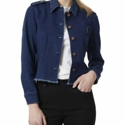Coupon 😀 Jones New York 👩 Womens Lightweight Short Denim Jacket 🔥