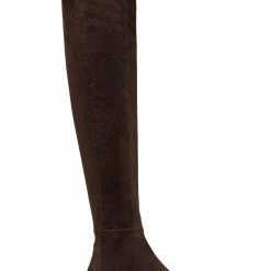 Best deal 🎉 MICHAEL Michael Kors Bromley 👩 Womens Faux Suede Pull-On Over-The-Knee 🥾 Boots ⌛