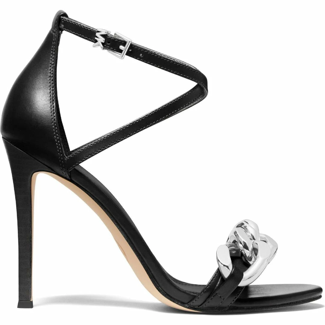 Cheap ๐งจ MICHAEL Michael Kors Scarlett ๐ฉ Womens Leather Ankle Strap ๐ Heels ๐ 4 Cheap ๐งจ MICHAEL Michael Kors Scarlett ๐ฉ Womens Leather Ankle Strap ๐ Heels ๐ - Image 2