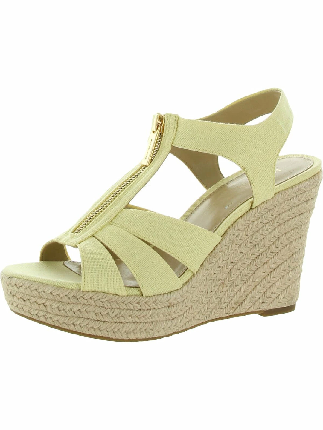 Best deal ๐ฏ MICHAEL Michael Kors Berkley ๐ฉ Womens Canvas Open Toe Wedge ๐ฉด Sandals ๐ 3 Best deal ๐ฏ MICHAEL Michael Kors Berkley ๐ฉ Womens Canvas Open Toe Wedge ๐ฉด Sandals ๐