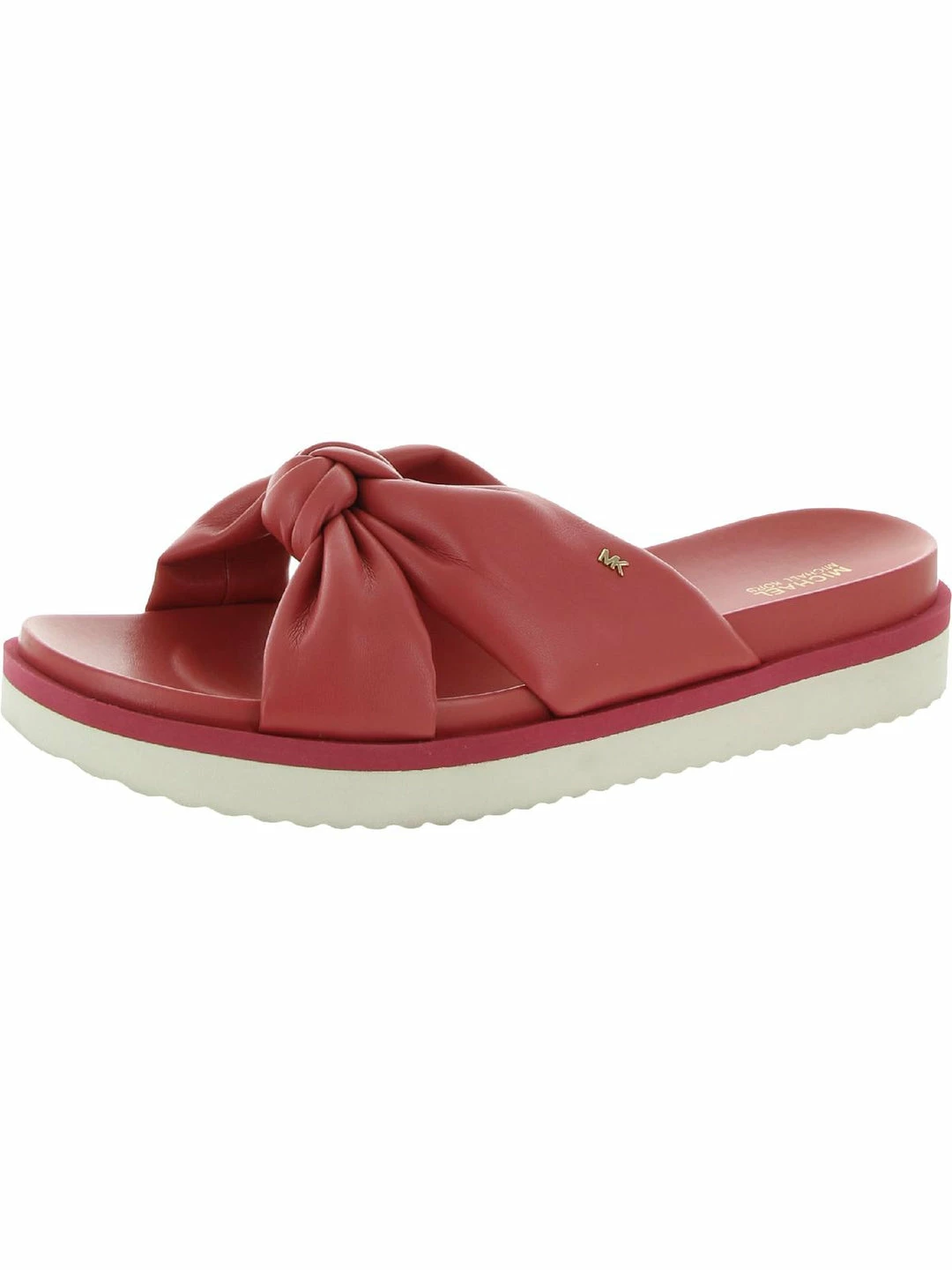 Cheapest ✔️ MICHAEL Michael Kors Josie 👩 Womens Faux Leather Flat Footbed 🩴 Sandals 🔥 6 Cheapest ✔️ MICHAEL Michael Kors Josie 👩 Womens Faux Leather Flat Footbed 🩴 Sandals 🔥 - Image 4