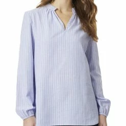 Coupon ๐ Jones New York ๐ฉ Womens V-Neck Chambray Pullover Top ๐
