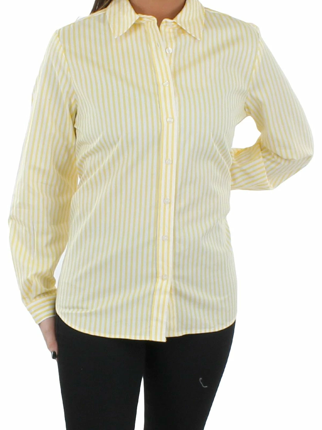 Promo β¨ Jones New York π© Womens Striped Slim-Fit Button-Down Top π 5 Promo β¨ Jones New York π© Womens Striped Slim-Fit Button-Down Top π - Image 3