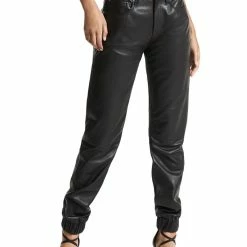 Promo ๐ MICHAEL Michael Kors ๐ฉ Womens Leather Ankle Jogger Pants โค๏ธ