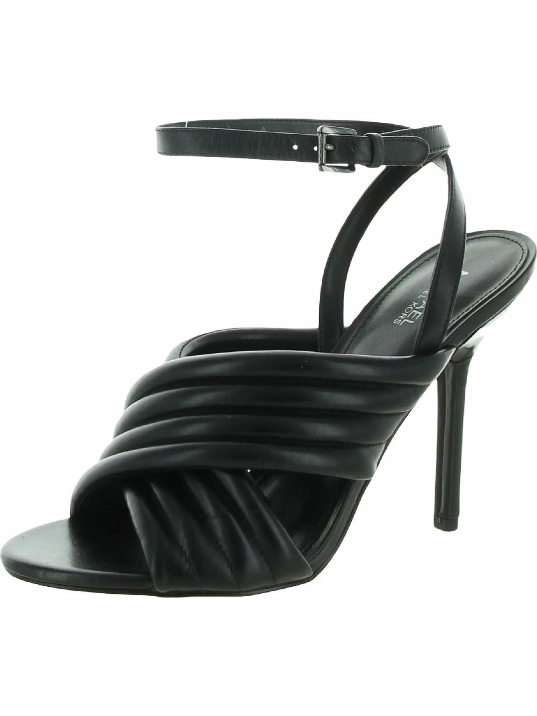 Budget 🌟 MICHAEL Michael Kors Royce 👩 Womens Leather Criss Cross Front 👗 Dress 🩴 Sandals ⭐ 3 Budget 🌟 MICHAEL Michael Kors Royce 👩 Womens Leather Criss Cross Front 👗 Dress 🩴 Sandals ⭐