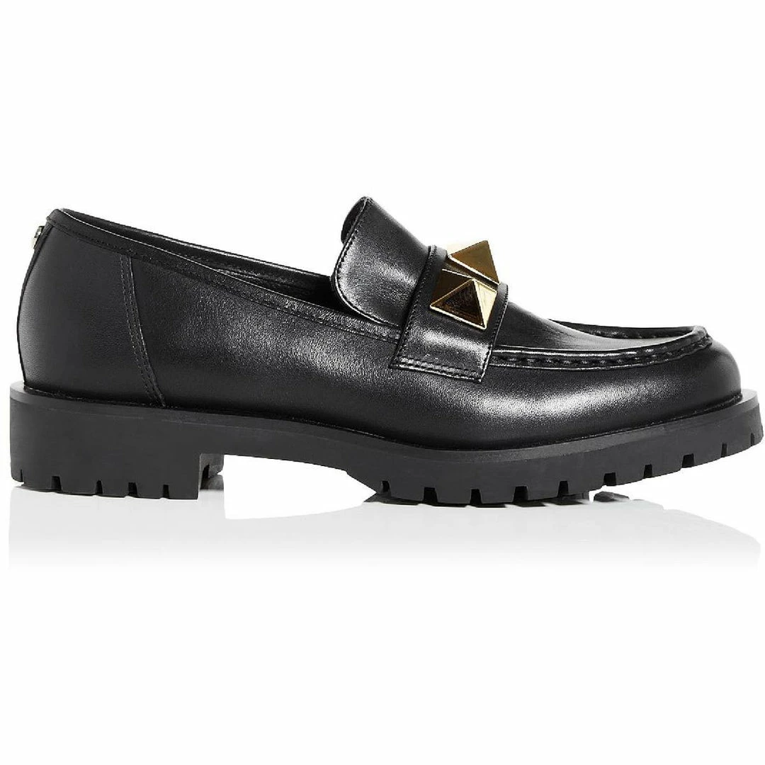 New 😉 MICHAEL Michael Kors Holland Loafer 👩 Womens Leather Studded Loafers 🤩 4 New 😉 MICHAEL Michael Kors Holland Loafer 👩 Womens Leather Studded Loafers 🤩 - Image 2