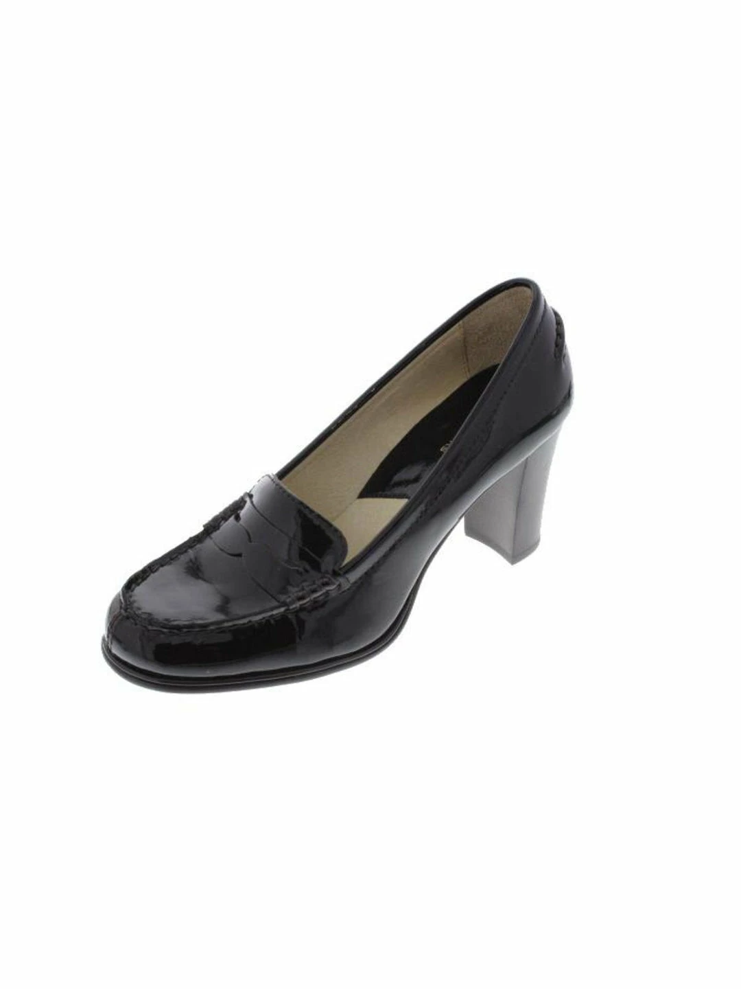 Outlet 😀 MICHAEL Michael Kors Bayville 👩 Womens Patent Leather Slip On Loafer 👠 Heels ✔️ 3 Outlet 😀 MICHAEL Michael Kors Bayville 👩 Womens Patent Leather Slip On Loafer 👠 Heels ✔️