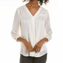 Wholesale 🛒 women Jones New York Satin Stripe Kelly Blouse 🎁