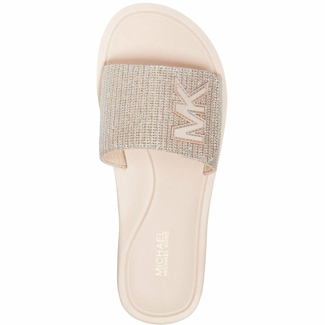 Promo โญ MICHAEL Michael Kors MK Slide ๐ฉ Womens Metallic Chain Slide ๐ฉด Sandals ๐ฅ 5 Promo โญ MICHAEL Michael Kors MK Slide ๐ฉ Womens Metallic Chain Slide ๐ฉด Sandals ๐ฅ - Image 3