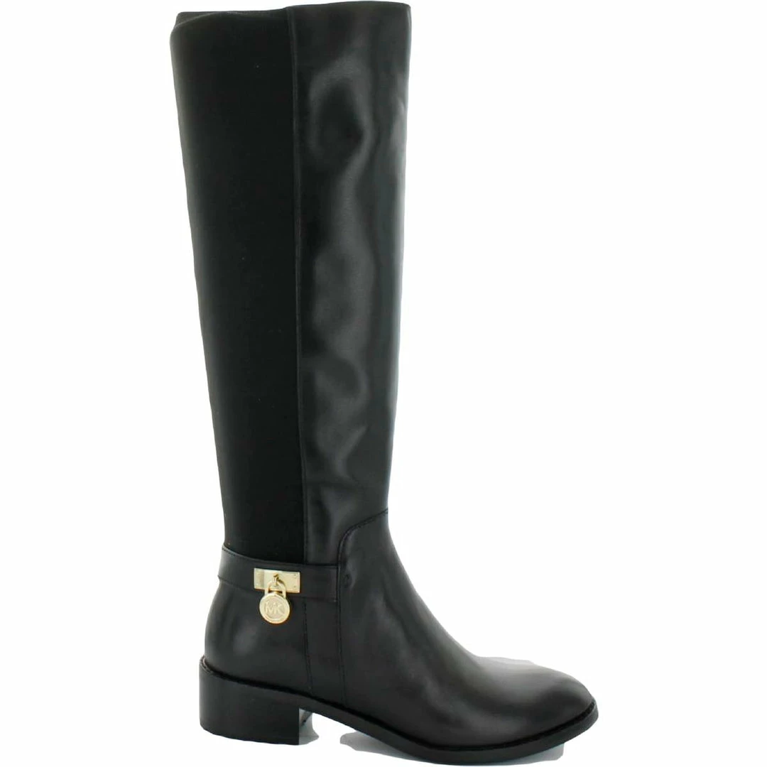 Wholesale ✨ MICHAEL Michael Kors Hamilton 👩 Womens Leather Stretch Knee-High 🥾 Boots 🔥 4 Wholesale ✨ MICHAEL Michael Kors Hamilton 👩 Womens Leather Stretch Knee-High 🥾 Boots 🔥 - Image 2