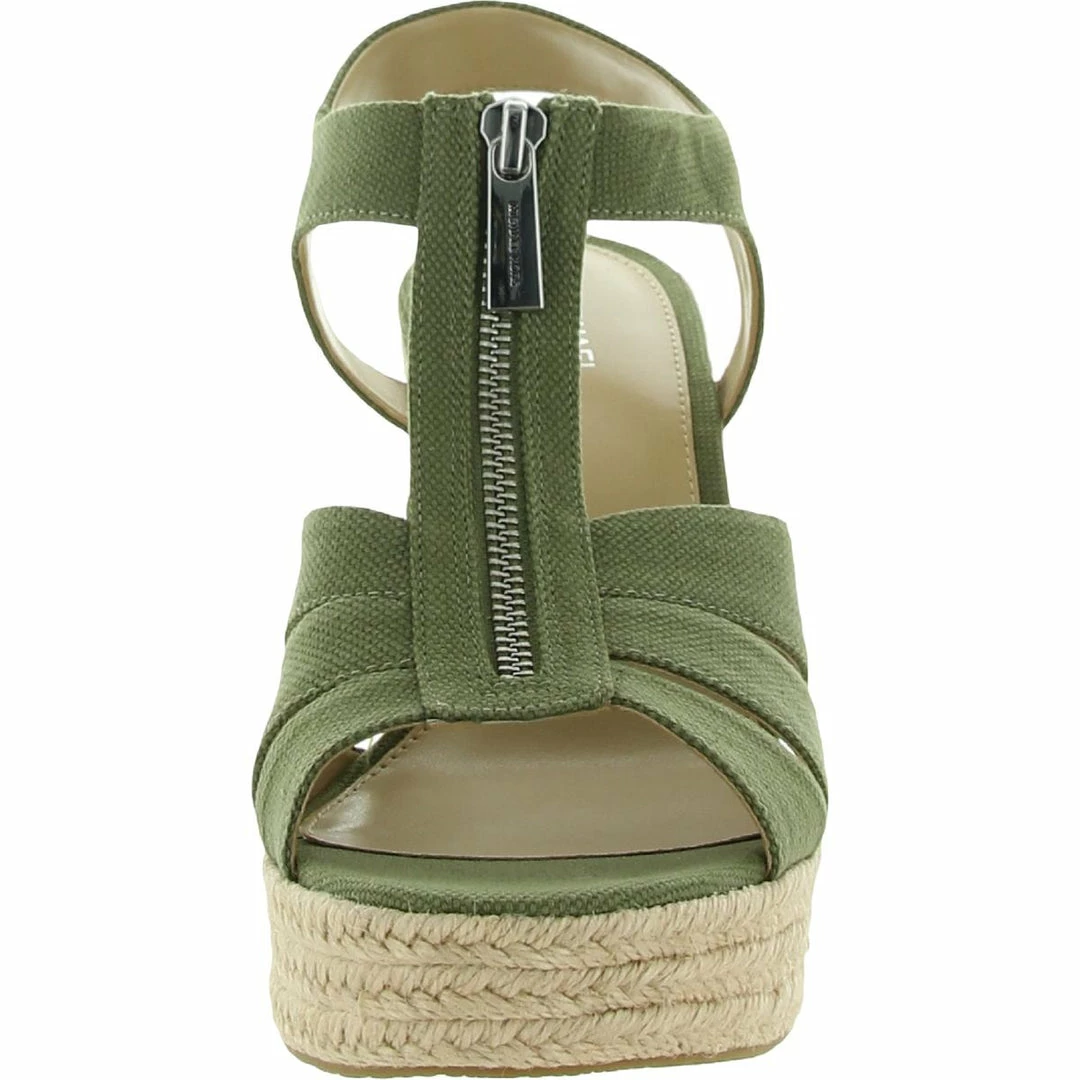 Best deal โ MICHAEL Michael Kors Berkley ๐ฉ Womens Canvas Slingback Wedge ๐ฉด Sandals ๐ 5 Best deal โ MICHAEL Michael Kors Berkley ๐ฉ Womens Canvas Slingback Wedge ๐ฉด Sandals ๐ - Image 3