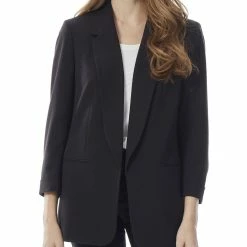 Promo 🥰 Jones New York 👩 Womens Office Notch Collar Open-Front Blazer 🤩