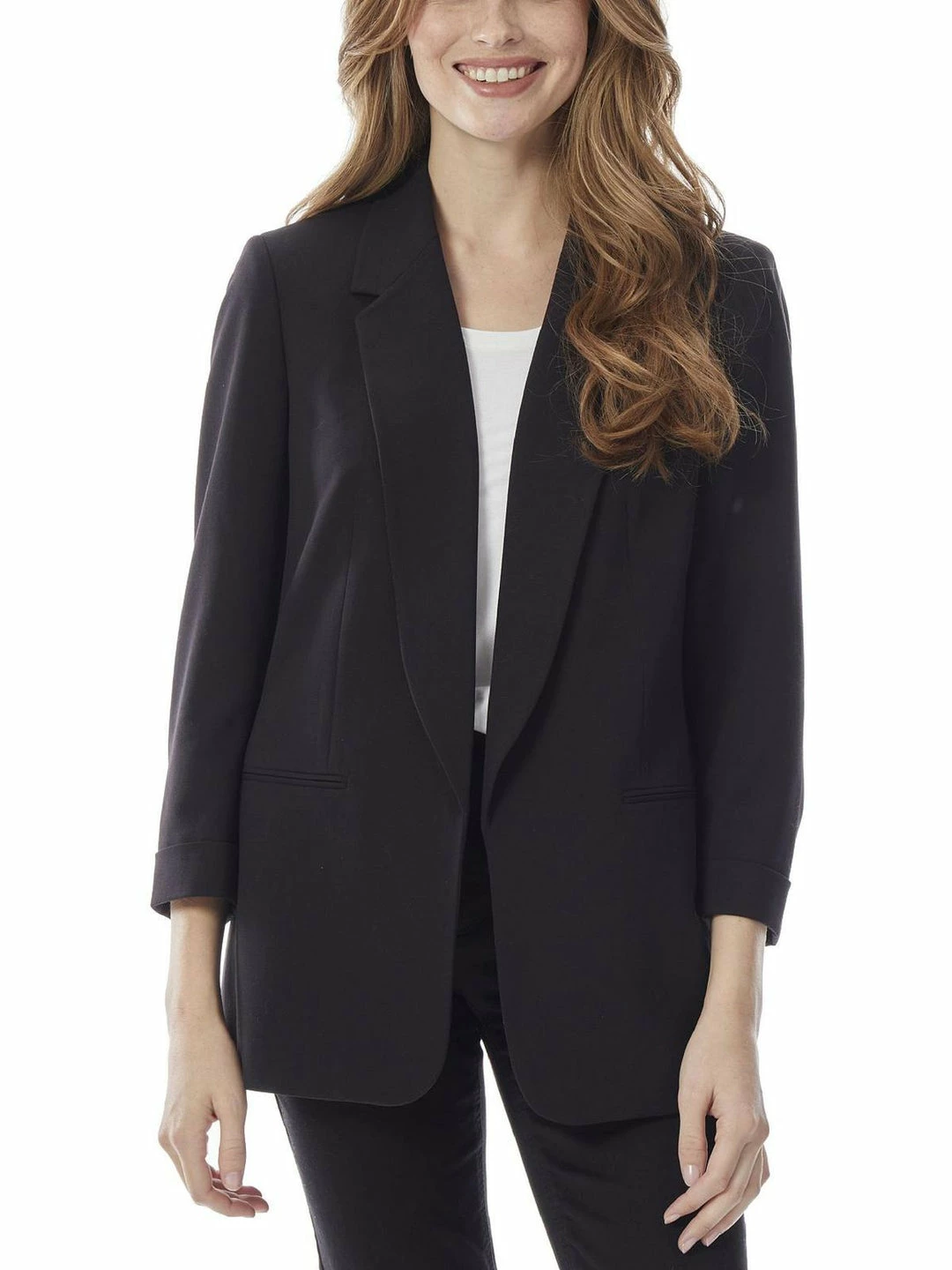 Promo ๐ฅฐ Jones New York ๐ฉ Womens Office Notch Collar Open-Front Blazer ๐คฉ 3 Promo ๐ฅฐ Jones New York ๐ฉ Womens Office Notch Collar Open-Front Blazer ๐คฉ