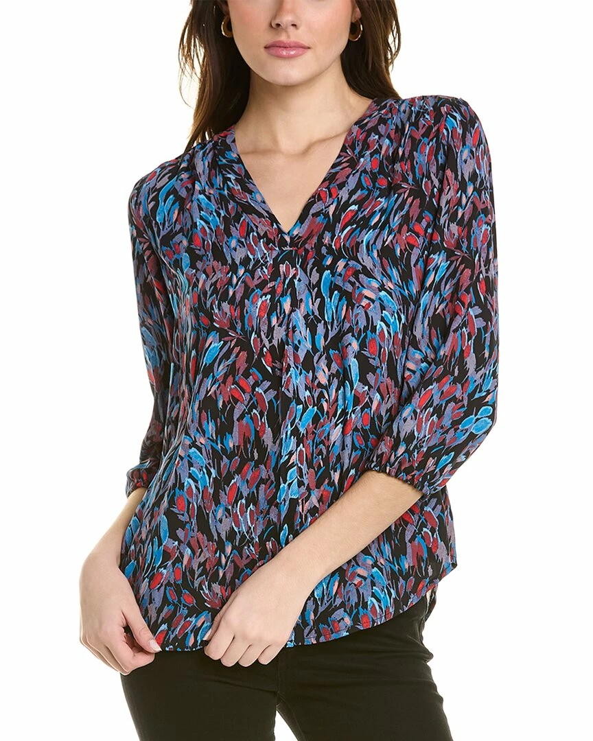 New โญ women Jones New York Printed Pleated Front Top ๐ 3 New โญ women Jones New York Printed Pleated Front Top ๐